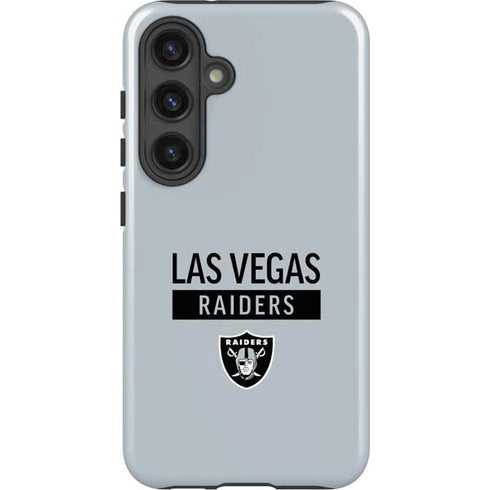 NFL Las Vegas Raiders Silver Performance Series Galaxy S25 Plus Impact Case